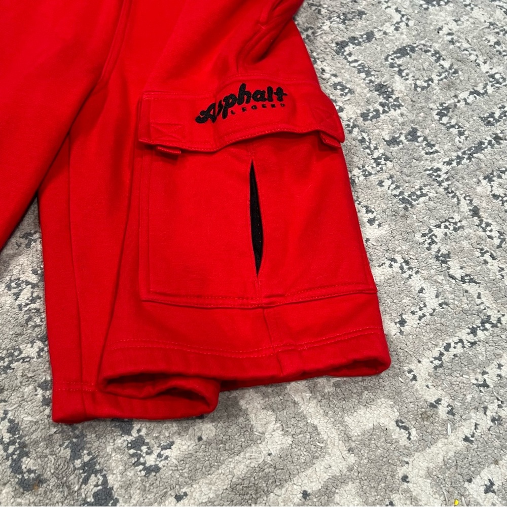Men’s Oversized Fleece Starter Asphalt Legends Cargo Basketball Shorts XL - Picture 3 of 8